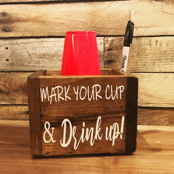 Accents Wood Solo Cup Holder Poshmark